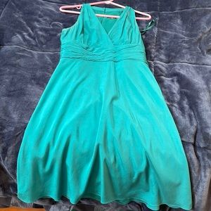 Green Ann Taylor flow dress